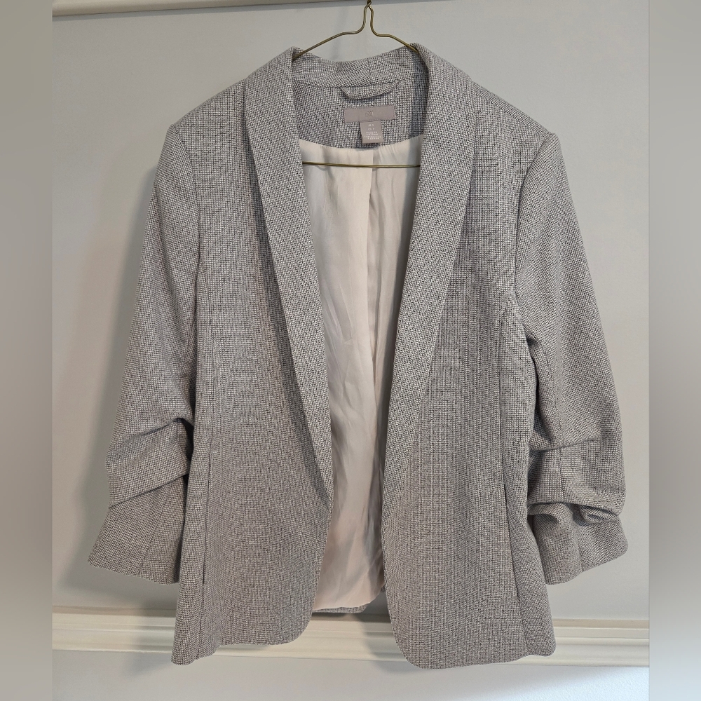 S Black And White Blazer